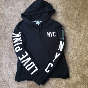 PINK pullover with hood NYC Exclusive